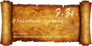 Fleischner Zsombor névjegykártya