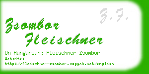 zsombor fleischner business card
